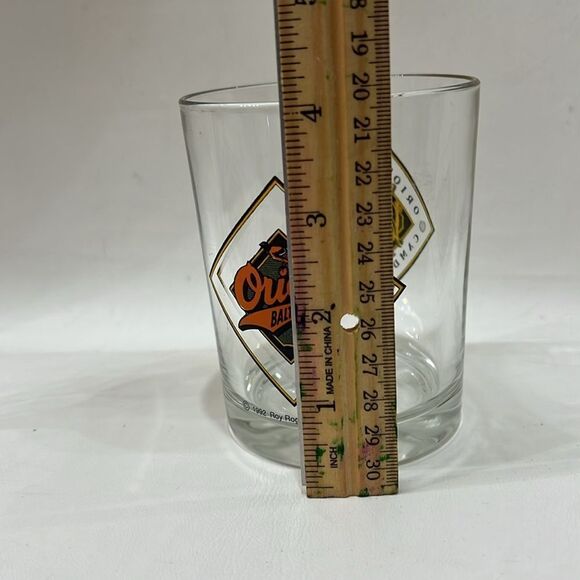 Baltimore Orioles Rocks Glass Tumbler12 Oz 4 In Tall 3 1/4 In Round Camden Yards - Picture 5 of 6